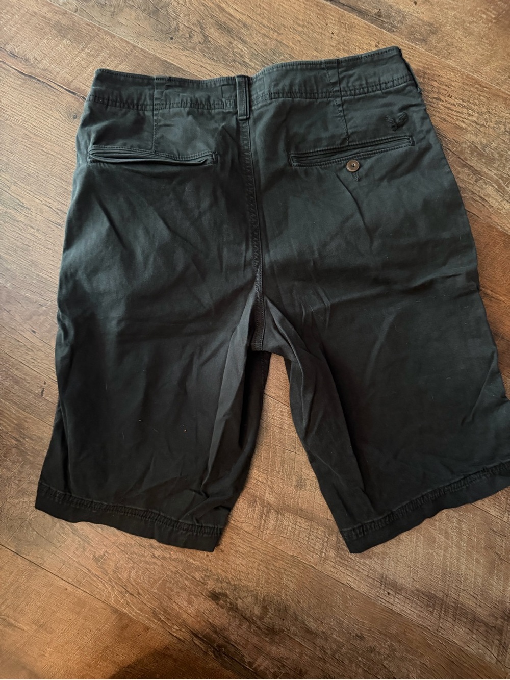 American Eagle Outfitters Black Flat Front Men's Shorts Men’s 31